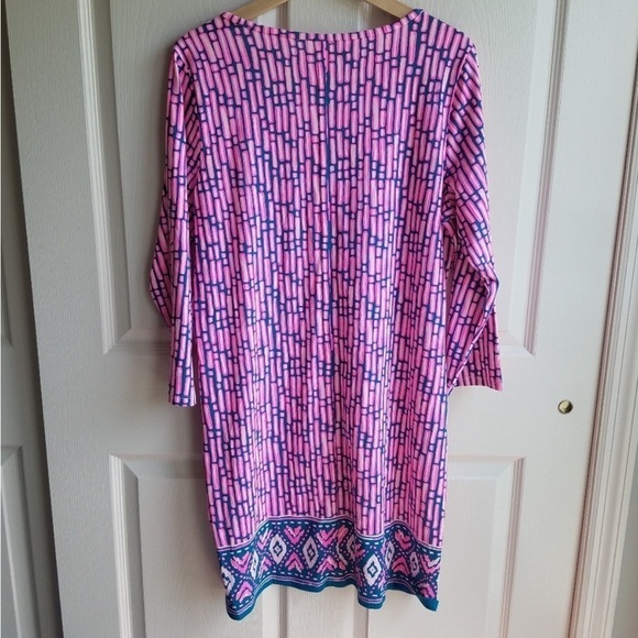Lilly Pullitzer Slathouse Stripe Engineer Beacon T shirt dress XL - Picture 4 of 5